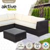 Conjunto Muebles Terraza Sofá Rinconera Modular Con Mesa Aktive