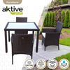 Set Muebles De Terraza Sillas Y Mesa Ratán Aktive