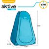 Tienda Campaña Cambiador Para Camping Con Suelo Aktive 120x120x190 Cm Azul