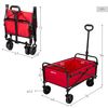 Carro Transporte Plegable 4 Ruedas 65x40x48/94 Cm - Aktive. Rojo