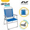 Silla Playa Plegable Fija Azul Aktive Beach