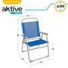 Silla Playa Plegable Fija Azul Aktive Beach