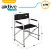 Silla Director Plegable Negra Aktive