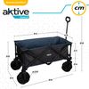 Carro Plegable Playa C/ruedas Especial Arena Con Carga 50 Kg Aktive