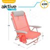 Silla De Playa Plegable Multiposición Coral Con Cojín Aktive