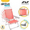 Silla Baja Reclinable Aluminio Coral Aktive