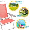 Silla Baja Reclinable Aluminio Coral Aktive