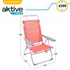 Silla Baja Reclinable Aluminio Coral Aktive