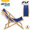 Tumbona Plegable De Madera Aktive