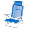 Aktive Silla De Playa Plegable Azul 8 Posiciones 47x49x82 Cm