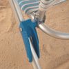 Aktive Silla De Playa Plegable Rayas Azul 8 Posiciones 47x49x82 Cm