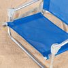 Silla De Playa Textileno Y Aluminio 46x44x49 Cm - Aktive. Azul