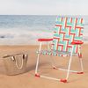 Aktive Silla De Playa Plegable Xxl Multicolor Retro 52x56x90 Cm