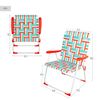 Aktive Silla De Playa Plegable Xxl Multicolor Retro 52x56x90 Cm