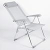 Silla Plegable Reclinable Antivuelco, Peso Máx. 110kg, De Textileno Y Aluminio, 44x55x101cm