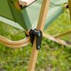 Silla Plegable De Camping Estilo Glamping De Acero, 47x53x77 Cm - Aktive. Verde