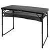 Mesa Plegable Exterior Aluminio 120x60x60/70 Cm - Aktive. Negro