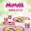 Set De Fiesta 37 Piezas Minnie Mouse