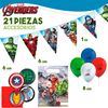 Set Fiesta Cumpleaños Infantil Avengers 64 Piezas