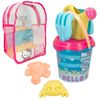 Hello Kitty Set Cubo Playa C/accesorios Y Mochila Transporte