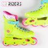 Cb Riders - Patines En Línea Ajustables Talla 36-37 Color Amarillo Neón