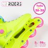 Cb Riders - Patines En Línea Ajustables Talla 36-37 Color Amarillo Neón