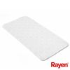 Rayen, Alfombra Para Baño, Rectangular, Suave Y Acolchada, Base Antideslizante, Ventosas De Alta Resistencia, Foam, 45 X 91 Cm, Blanca