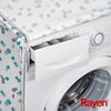 Rayen | Funda para lavadora basic | Funda lavadora de carga frontal |  Cubierta impermeable para lavadora/secadora | Cierre con velcro | 84 x 60 x  60