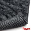 Rayen, Alfombra De Baño, Rectangular De Secado, Base Antideslizante, 100% Microfibra, Suave, 80 X 50 Cm, Negro