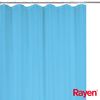 Rayen, Cortinas De Baño Impermeable, Poliéster, Argollas Pvc, Incluye 12 Ganchos, 180 X 200 Cm, Azul Con Rayas Blancas