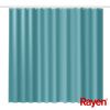 Rayen, Cortinas De Baño Impermeable, Poliéster, Argollas Pvc, Incluye 12 Ganchos, 180 X 200 Cm, Azul Con Rayas Blancas