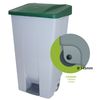 Contenedor Denox Selectivo Con Ruedas Y Pedal 120 Litros Verde