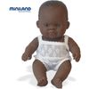 Muñeco Bebé Miniland Africano Con Ropa Interior Niña 21 Cm