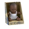 Muñeco Bebé Miniland Africano Con Ropa Interior Niña 21 Cm