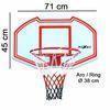 Canasta Baloncesto Set Tablero De Basket Tiro 71x45 Cm