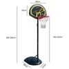 Canasta De Baloncesto Basket Trasladable Pistons 1.60-2.20 M