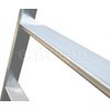 Escalera Industrial De Aluminio Apoyo Fija 6 Peldaños Anchos Serie Peak