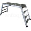 Plataforma De Trabajo Profesional De Aluminio Plegable 4 Peldaños 60x150 Serie Karla