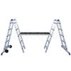 Escalera - Andamio Profesional De Aluminio 2x9 Peldaños Multiusos con  Ofertas en Carrefour