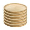 Platos Para Pulpo De Madera Set De 6 De Ø18 Cm