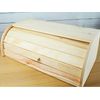 Panera De Madera Grande Encimera Sobremesa Guardar Pan Bollos Puerta Corredera 48x26x15cm