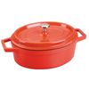 Olla Cocotte Roja Oval De Aluminio Fundido Lacor