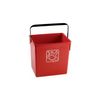 Cubeta De Reciclaje Fervik 12l Rojo Orgánico