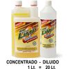 Fregasuelos Limpiador Concentrado Con Siliconas Ambientador Amarillo. Botella 1 Lt.