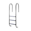 Escalera Muro Estrecho Para Piscina 3 Peldaños Antideslizante, De Acero Inoxidable Aisi 304. Regalo Limpiador De Acero