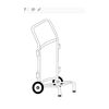 Street Cleaning Cart Eco Plus Carro Limpieza Viaria + Cubo Verde Y Tapa 120 Lt