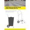 Street Cleaning Cart Eco Plus Carro Limpieza Viaria + Cubo Verde Y Tapa 120 Lt