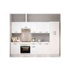 Cocina Completa 3 Metros(ancho) Color Blanco Kit-kit , Opción - Con Zócalo Y Encimera