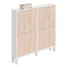 Zapatero Pasillo Blanco Brillo 4 Puertas Armario Mueble Estrecho 98x17 con  Ofertas en Carrefour