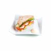 Plato Quid Gastro Fresh Sándwich Cerámica Blanco (17,5 Cm) (8 Unidades)